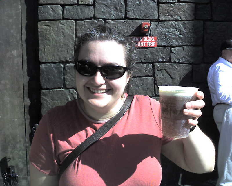 Trying Butter Beer