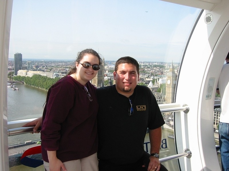 Jen and Neil in the London Eye 2