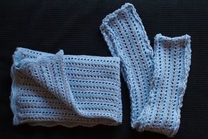 Steph's Baby Blanket and Scarf