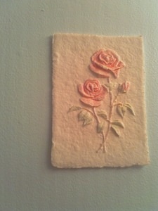 Pressed Cotton Roses