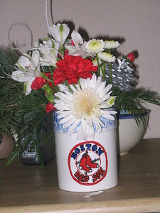 Red Sox Vase -Spoon Holder