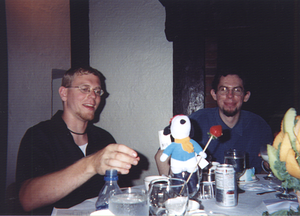 Brian, Snoopy, and Chris