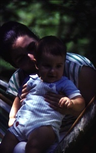Greg and Mom - July 17, 1985