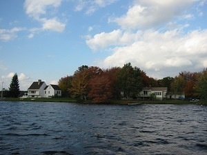 Another view of Bob's house from the water