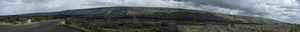Volcano National Park Panoramic - Lava Flows - Cropped