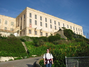 Alcatraz Cell House and Jen