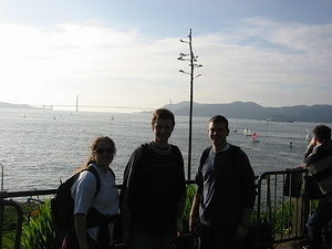 Golden Gate Bridge and Jen, Neal and Gibby