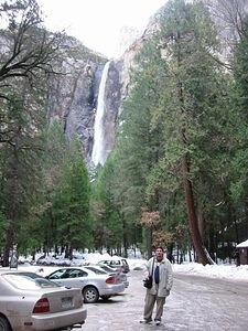 Yosemite Bridalveil Falls & Neil