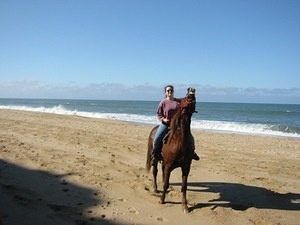 Jen on Tarzan at Half Moon Bay - 1