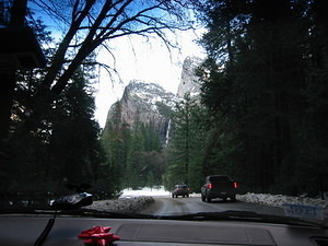 Driving in Yosemite