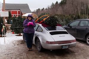 2013 Christmas Tree Pickup in the Porsche