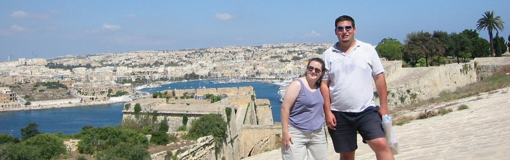 Our honeymoon was spent in Malta.